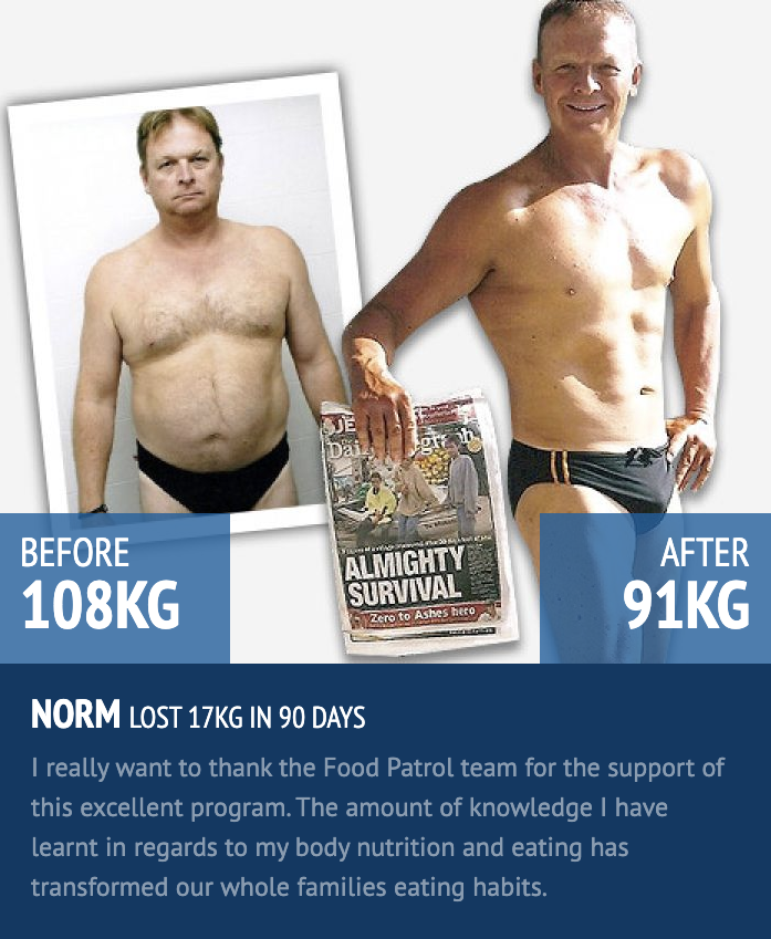 food patrol male weight loss